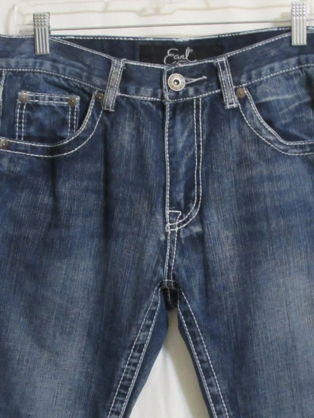 New Mens EARL JEANS Embellished Distressed Jeans Pants 32 X 32 ORIG $88